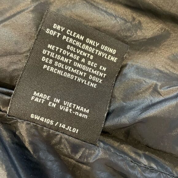 S13 NYC Black Down Puffer Vest Jacket Duck Sz. L - Picture 5 of 6